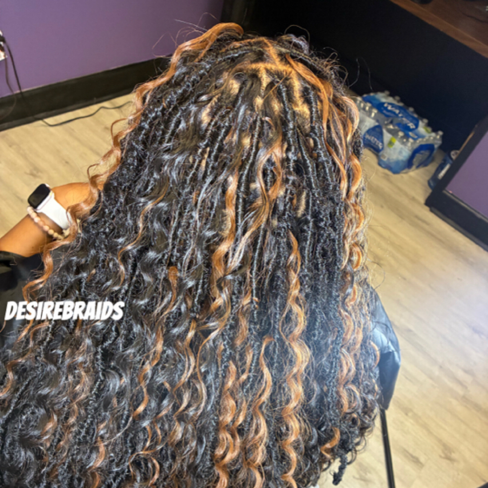 Medium Boho Soft Locs at Desire Braids in Wichita, KS