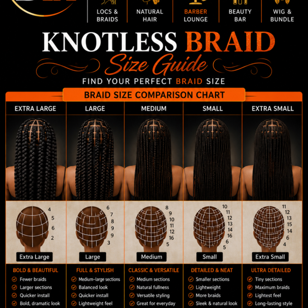 Braid Sizing Upgrades at HouseoflocsandBraidsTX in Mansfield, TX