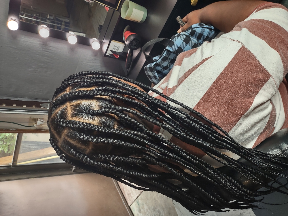 Large Knotless Braids