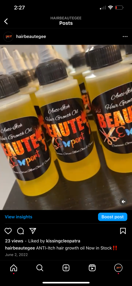 Anti-Itch Hair Growth Oil