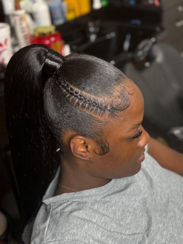 Sleek Ponytail at Heavens Desired Touch in Springfield, OH