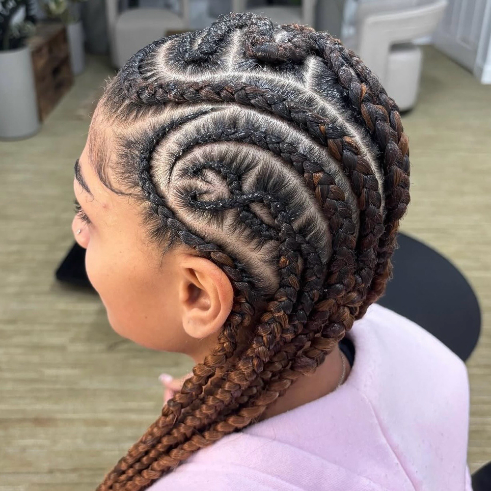 Ten-Twelve Feed In Braids