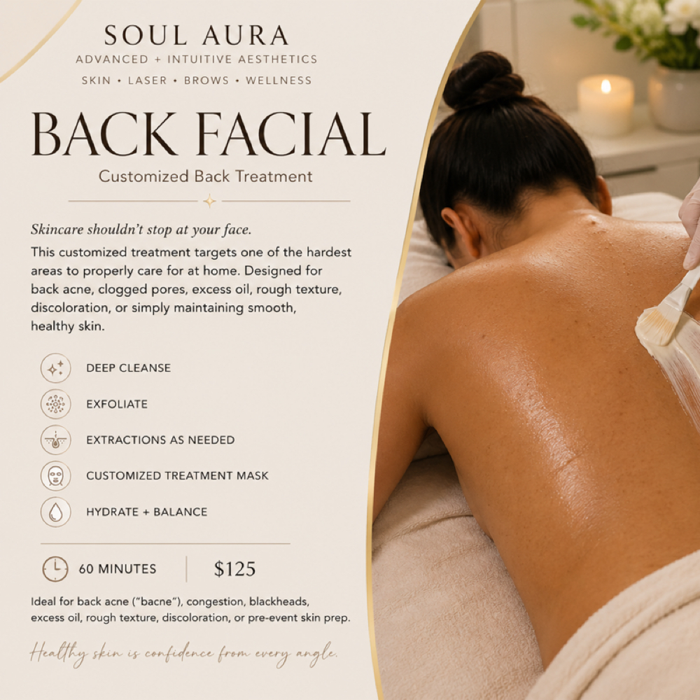 Back Facial at Soul Aura in Indian Orchard, MA