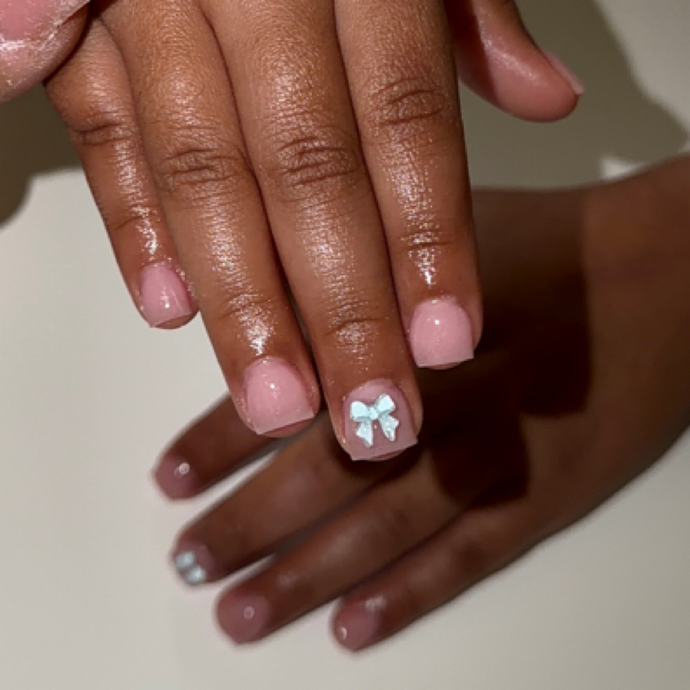 Kids Acrlyic Overlay at NailedXJanelle in Lubbock, TX