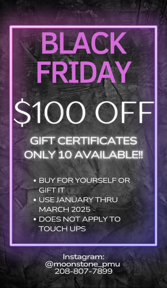 Black Friday Gift Certificate