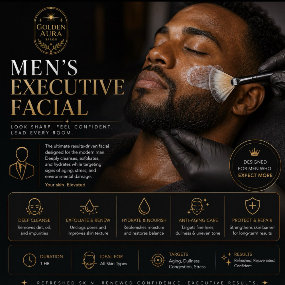 Men’s Executive Facial at Golden Aura Salon in Concord, CA