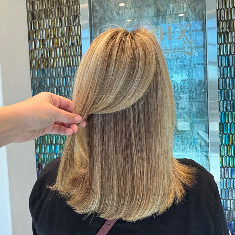 Full Highlight + Root Retouch at Sunday Best Hair Co in Surprise, AZ