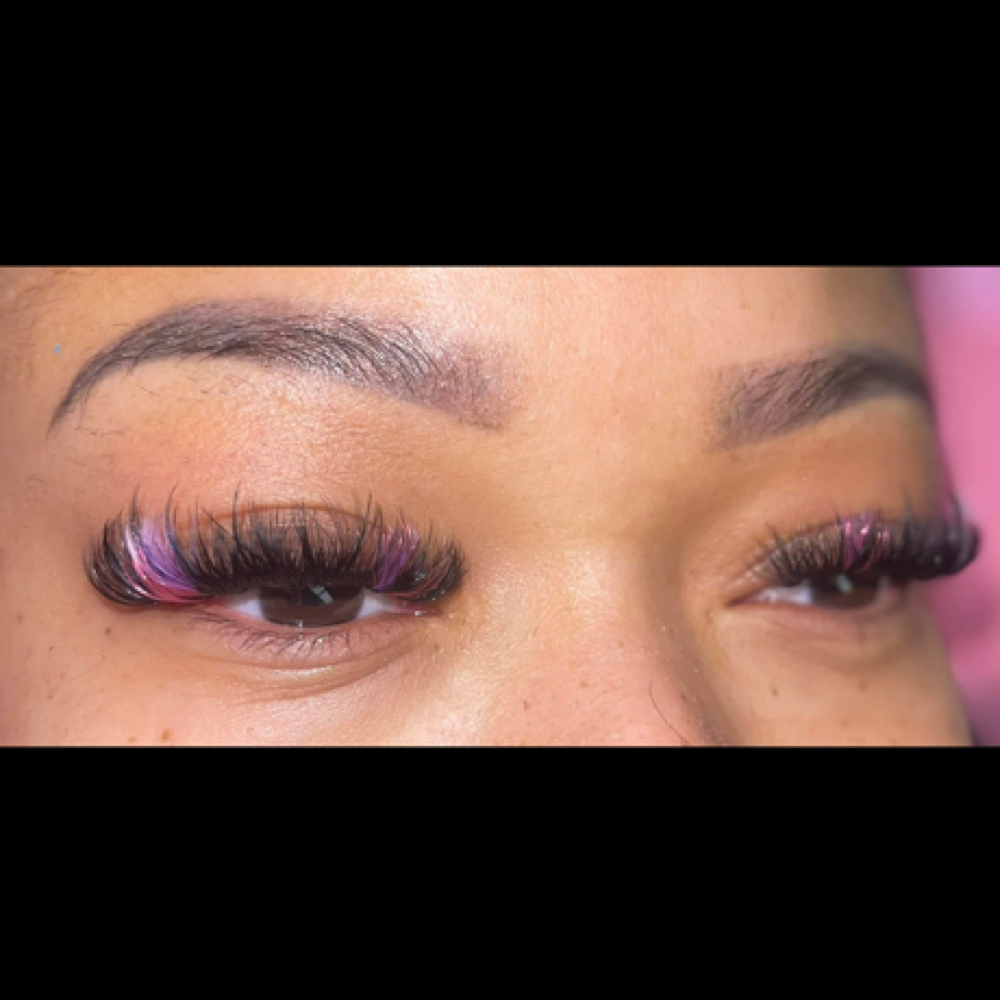 Glitter / Colored Lashes at WiNKED BEAUTY BAR LLC in Green Bay, WI