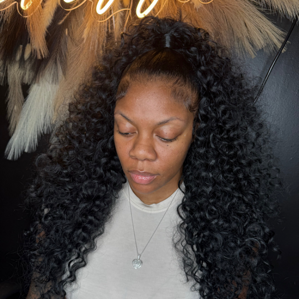 Half Up Half Down Quickweave at Aaliyah Pernell in Decatur, GA
