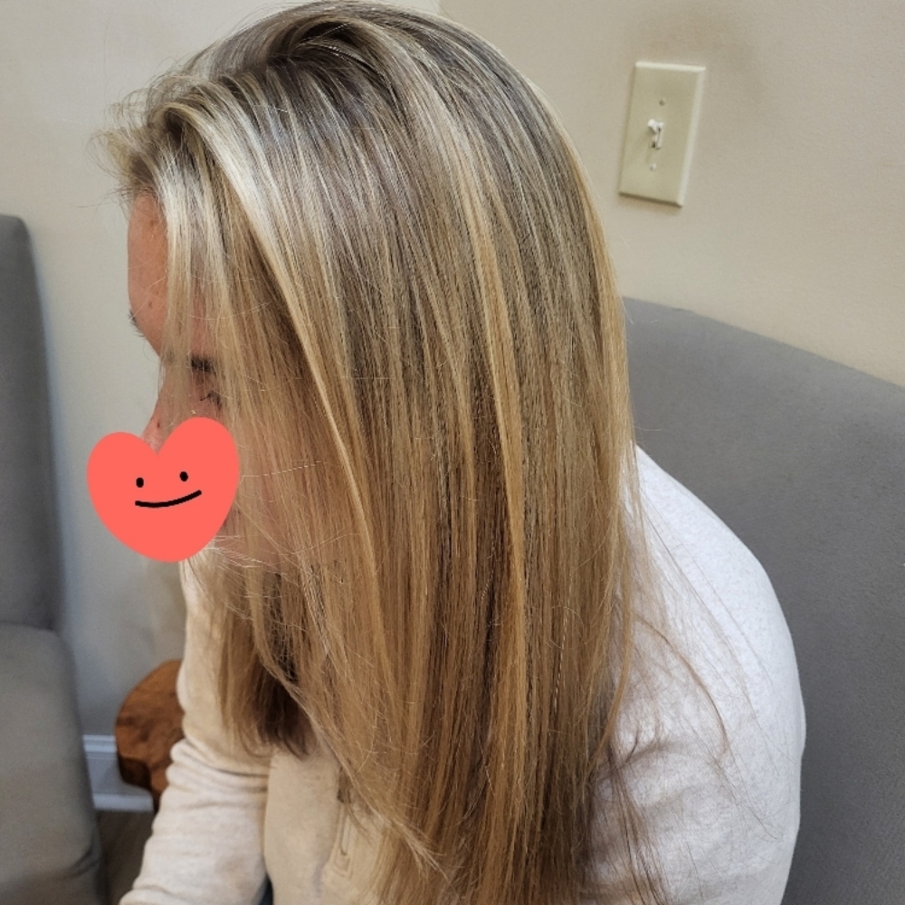 Half Head Highlight at Wenona's Hair and Beauty Design in Clemmons, NC