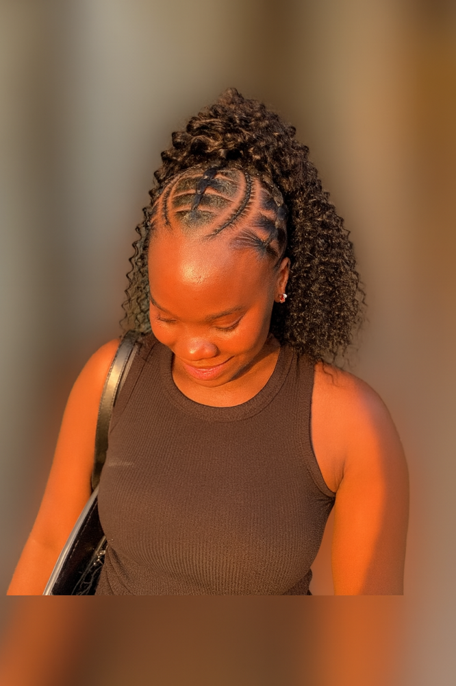 Basic Updo For Relaxed Hair