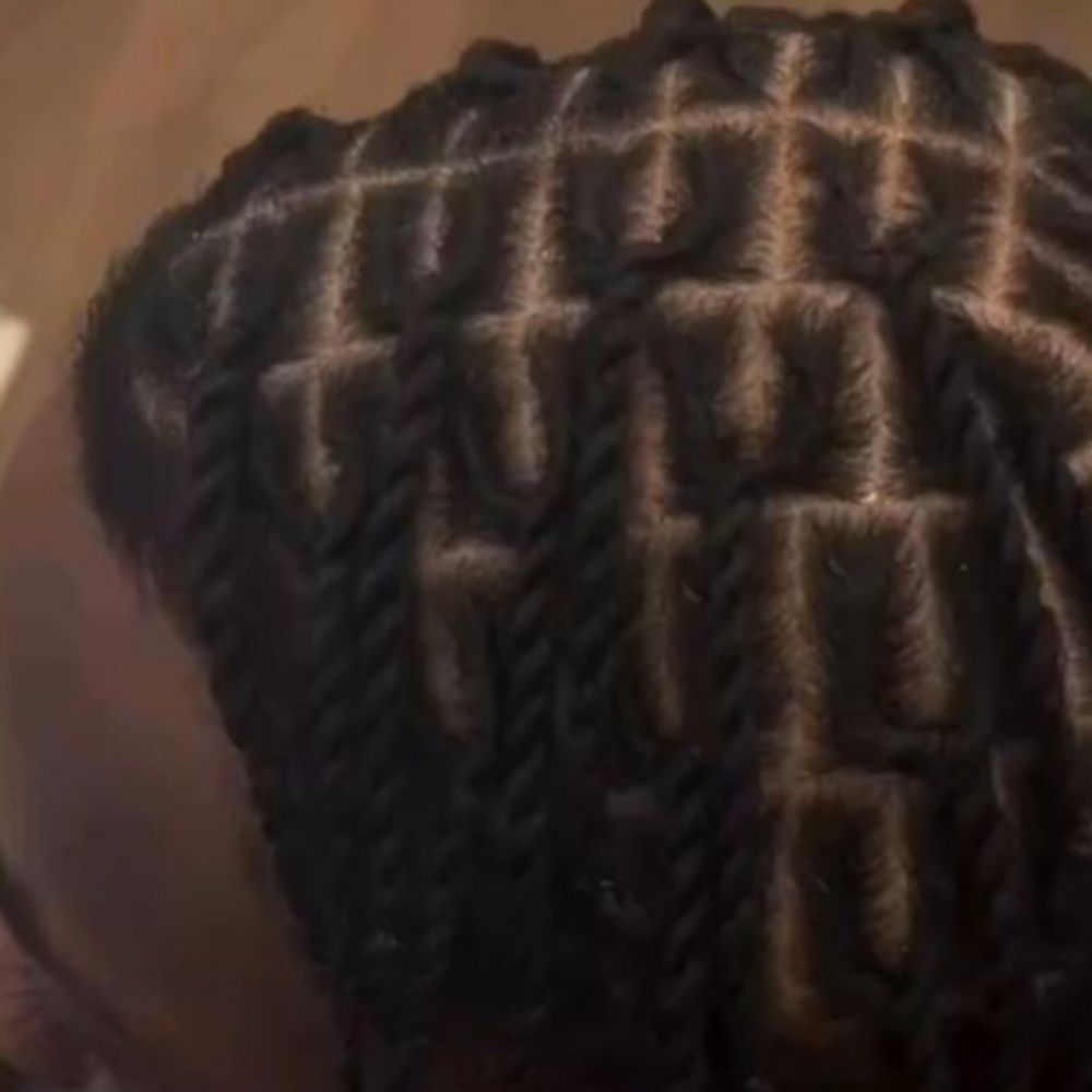 Men Two Strand Combo (kamikaze) at Lady A's Braids & Weaves Studio LLC in Humble, TX