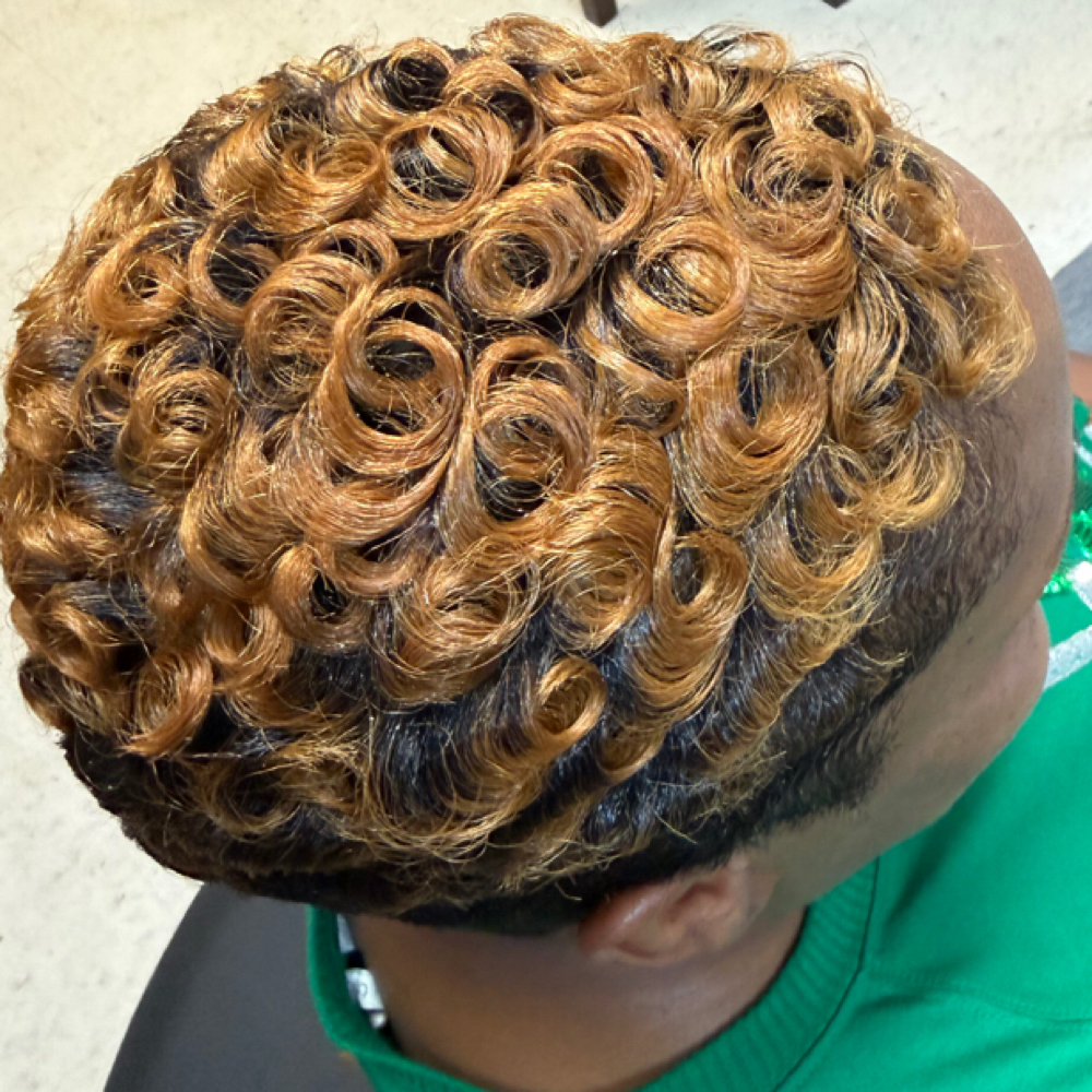 Pincurls On Short Hair at Follicle Hair Solutions in Luling, LA