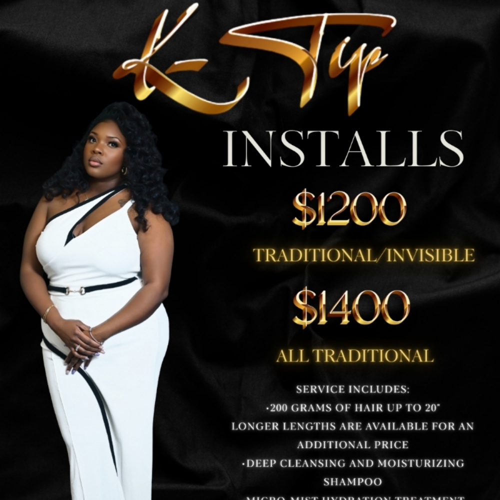 K-Tips Full Traditional Install at BeJazzed Hair in Baton Rouge, LA