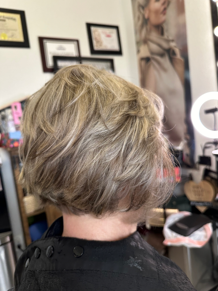 Partial Hi-lites Toner & Cut Style