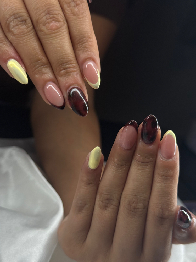 Short Gel-X at Anas beauty bar in Louisville, KY