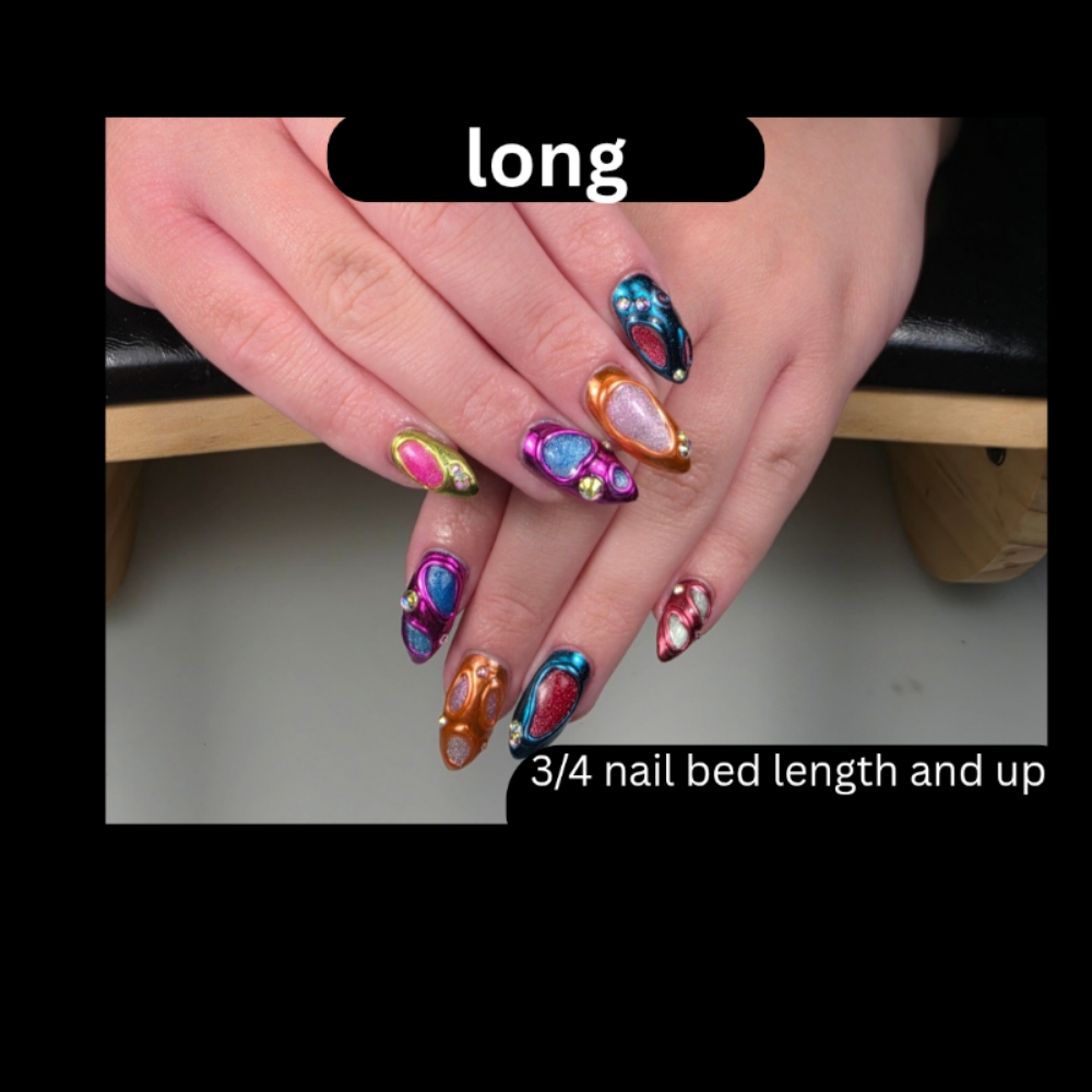✶ long nail structure gel at catzaway claws in haysville, KS