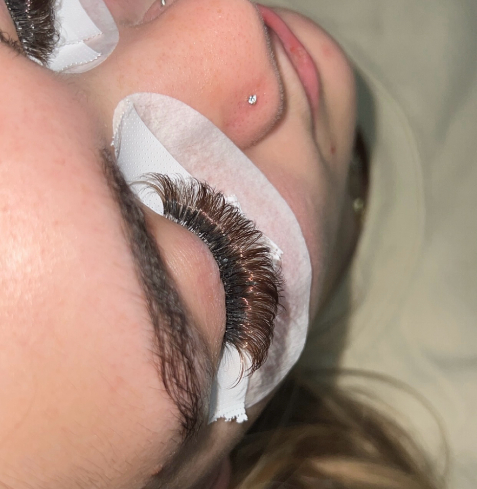 Brown Lash Extensions