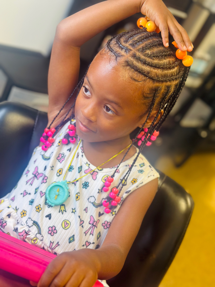 Kidz Cornrow Style (without ext) at Natural Selection Stylez, LLC in Garner, NC