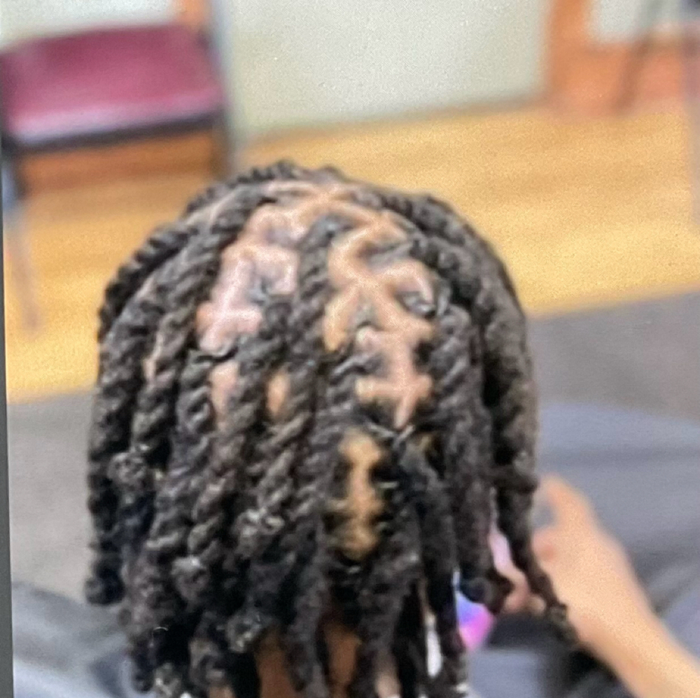 LocRetwist+2 Strand/singles/barrels at Locs  by queen in Cleveland, OH