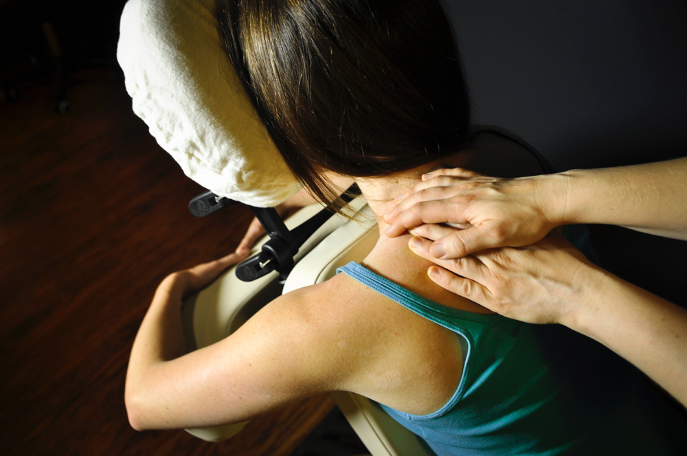Chair Massage at The Delicate Therapist in DeKalb, IL