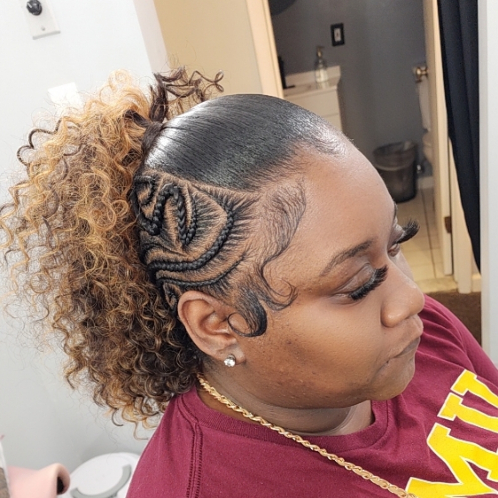 Cassie Double Side Ponytail at LG Stylez LLC in Fraser, MI