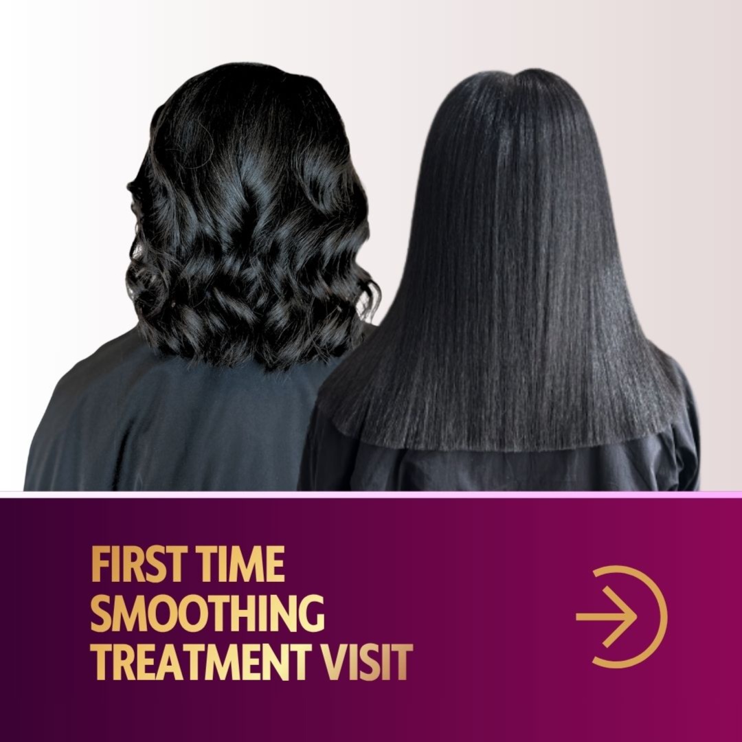 First Time Smoothing Treatment at Her Mane Therapy in Lewisville, TX