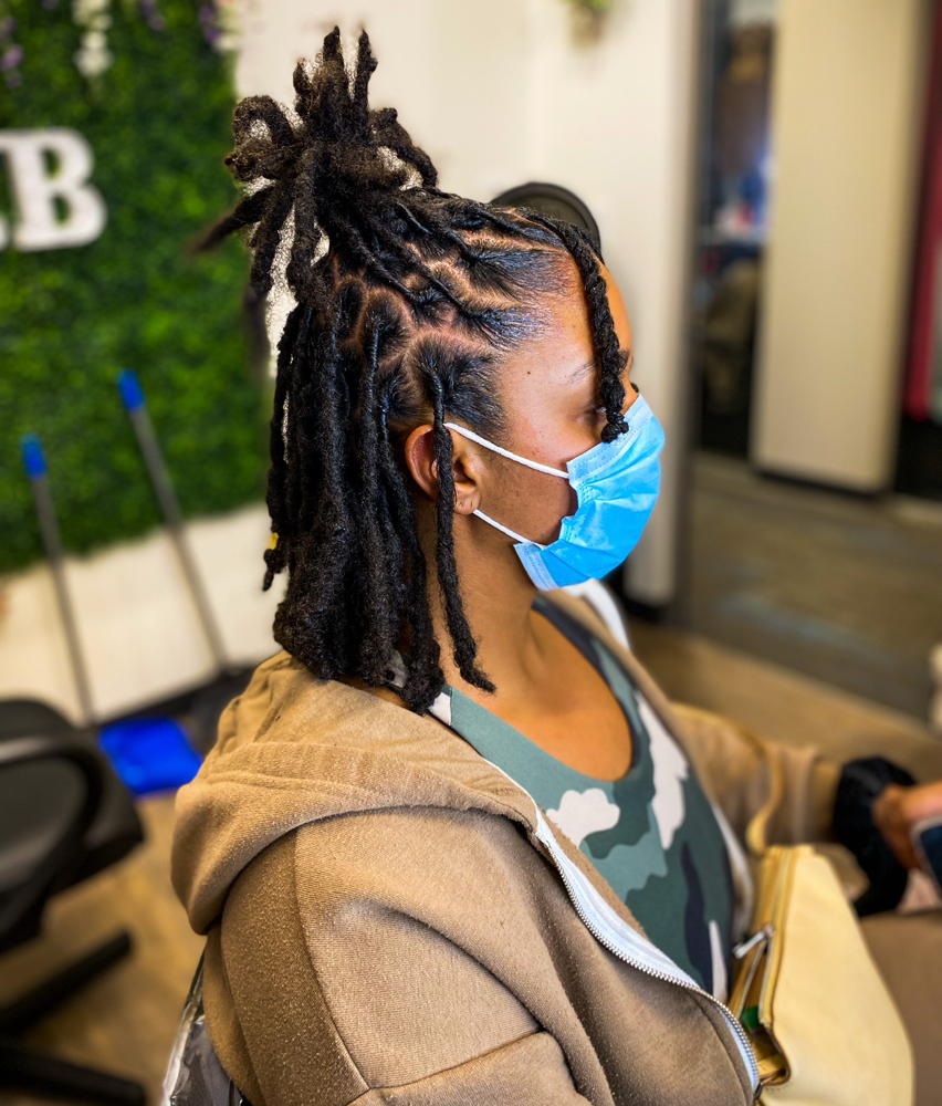 Loc Maintenance + Half Up Half Down