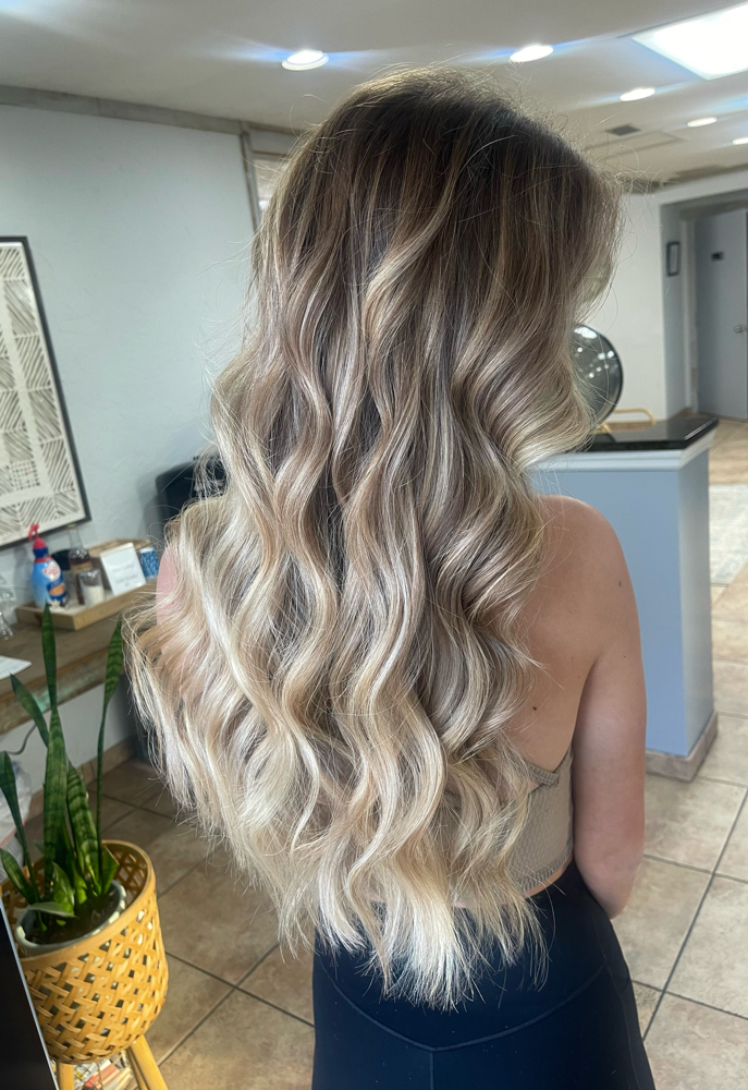 Half Head Highlight + Cut + Blowout