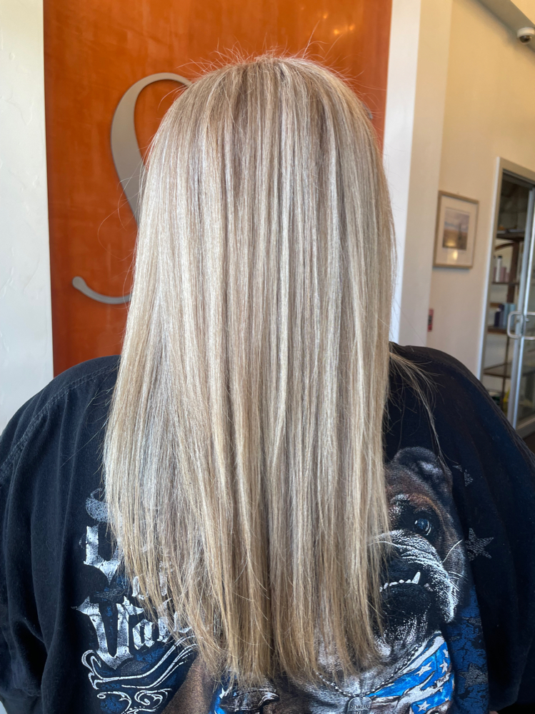 Full Highlight w/ Root touch up