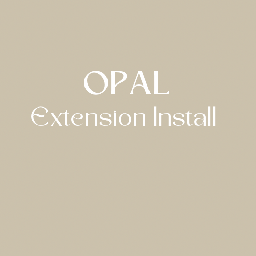OPAL Extension Install