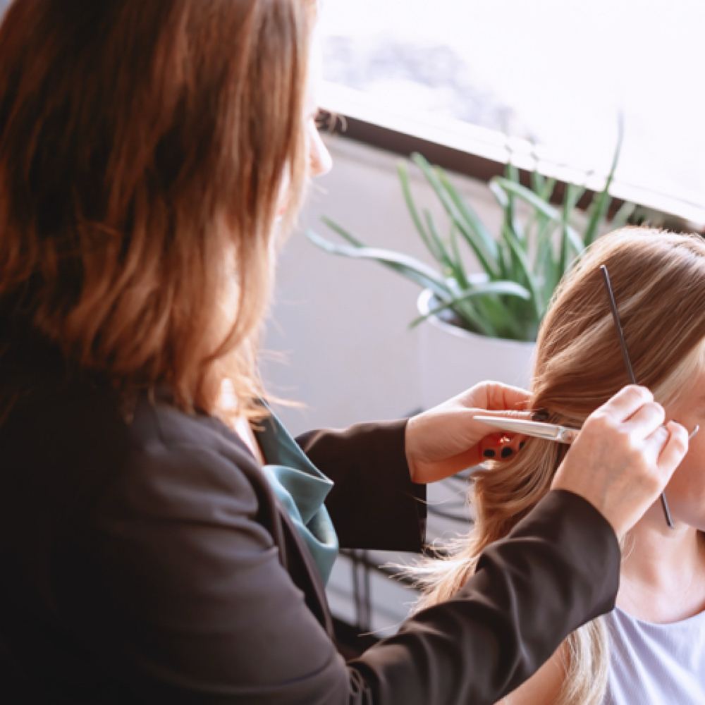 Color and face frame foil at MyHair Studio in Woodbury, MN