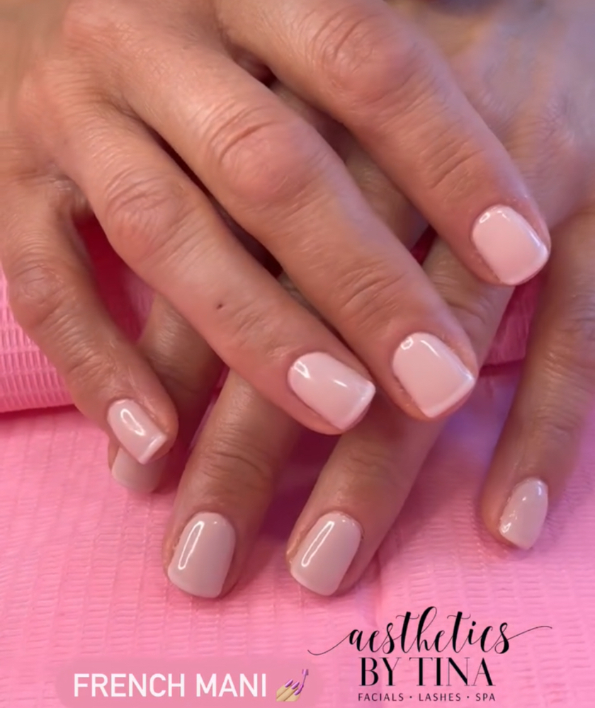 Russian Mani with Shellac