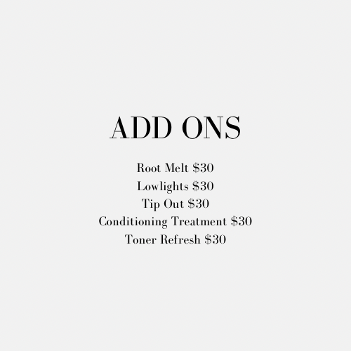 ADD ONS