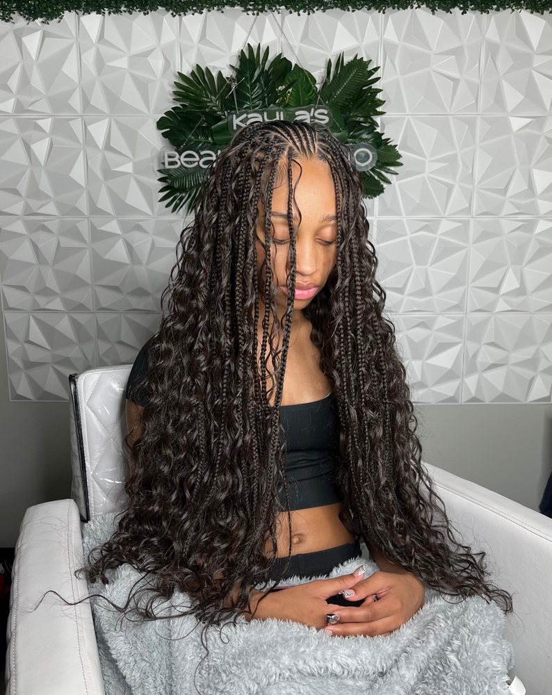 flip over fulani braid quick weave
