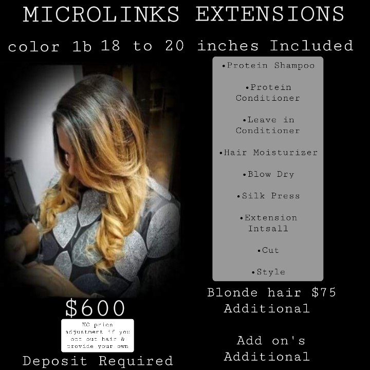 Micro links + Hair Included