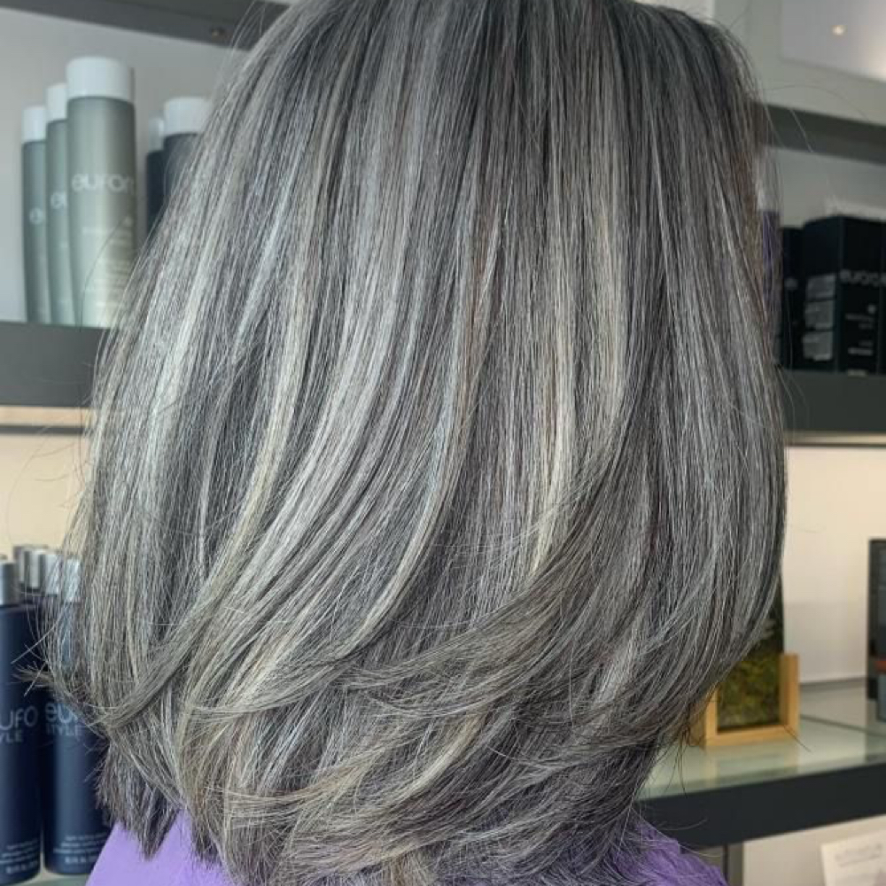 Grey Blending at The Haven Beauty Co. in McDonough, GA