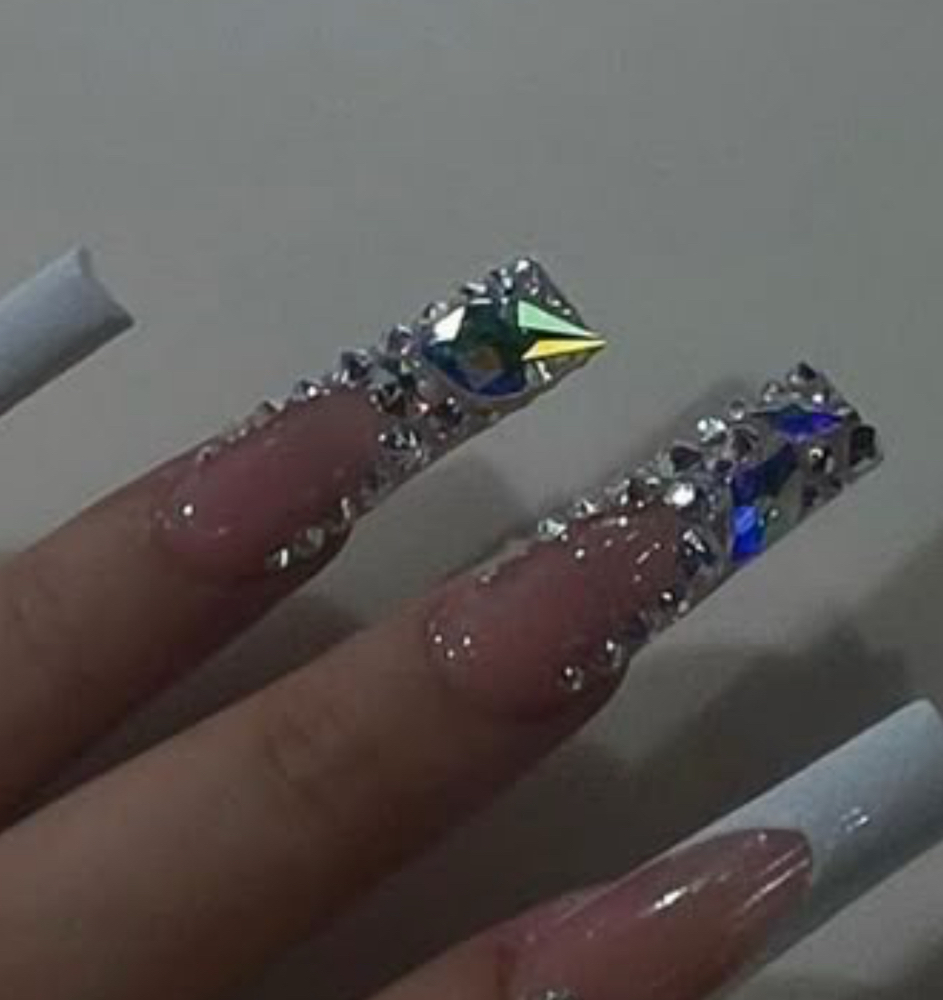 Blinged French (per 2 nails) at Nails By Kiley X The Luxe Label Suites in Richmond, VA