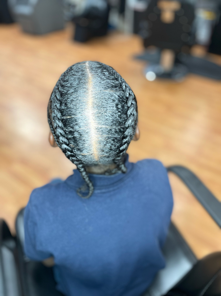 Cornrows + Deep contition + Trim at QueenMinkCollection in Temple Bills, MD