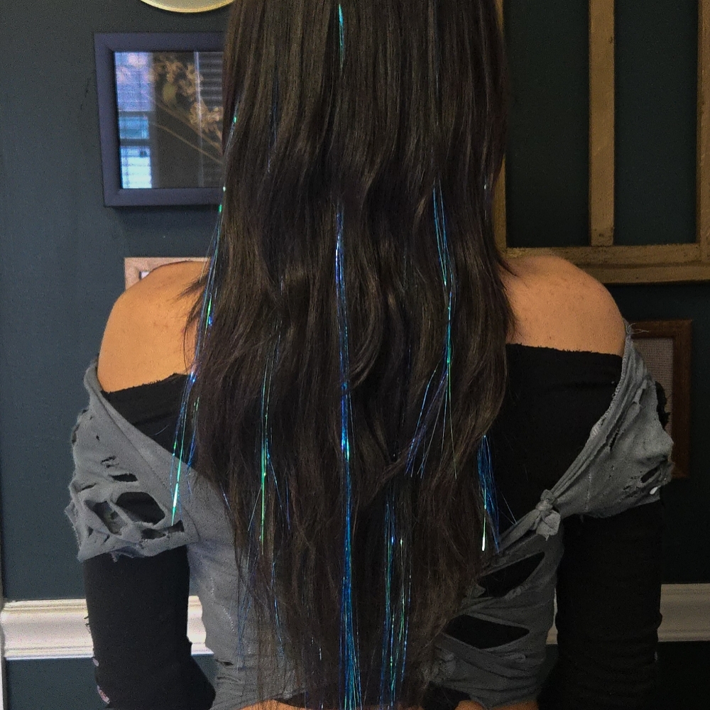 Hair Tinsel at KaylaGivesGoodHair in Dalton, GA