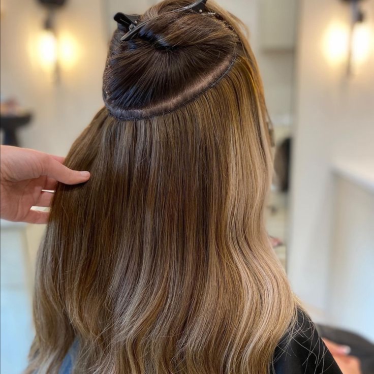 Hand Tied Hair Extension Move-Up at The Mane Room in Stamping Ground, KY