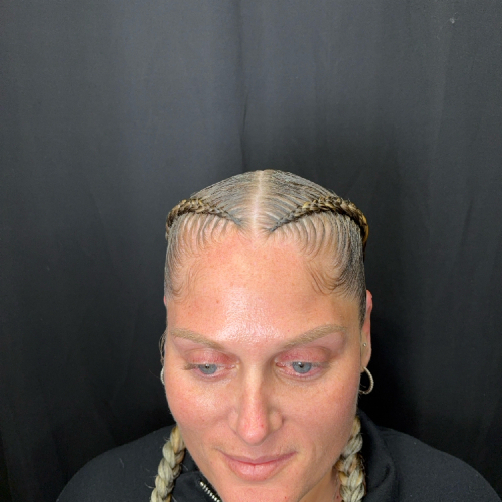 2 Feeding Braids at Bodacious beauty salon in Winston Salem, NC