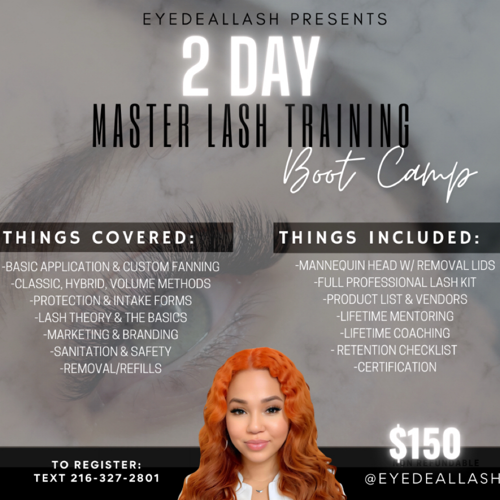 Ultimate Lash Course at Eyedeallash in Wickliffe Ohio, OH