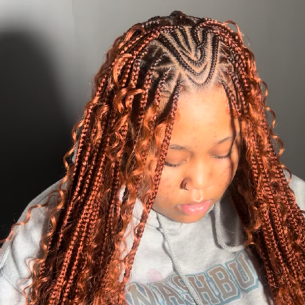Fulani Flip Over Braids at sm.styled in Kansas City, KS