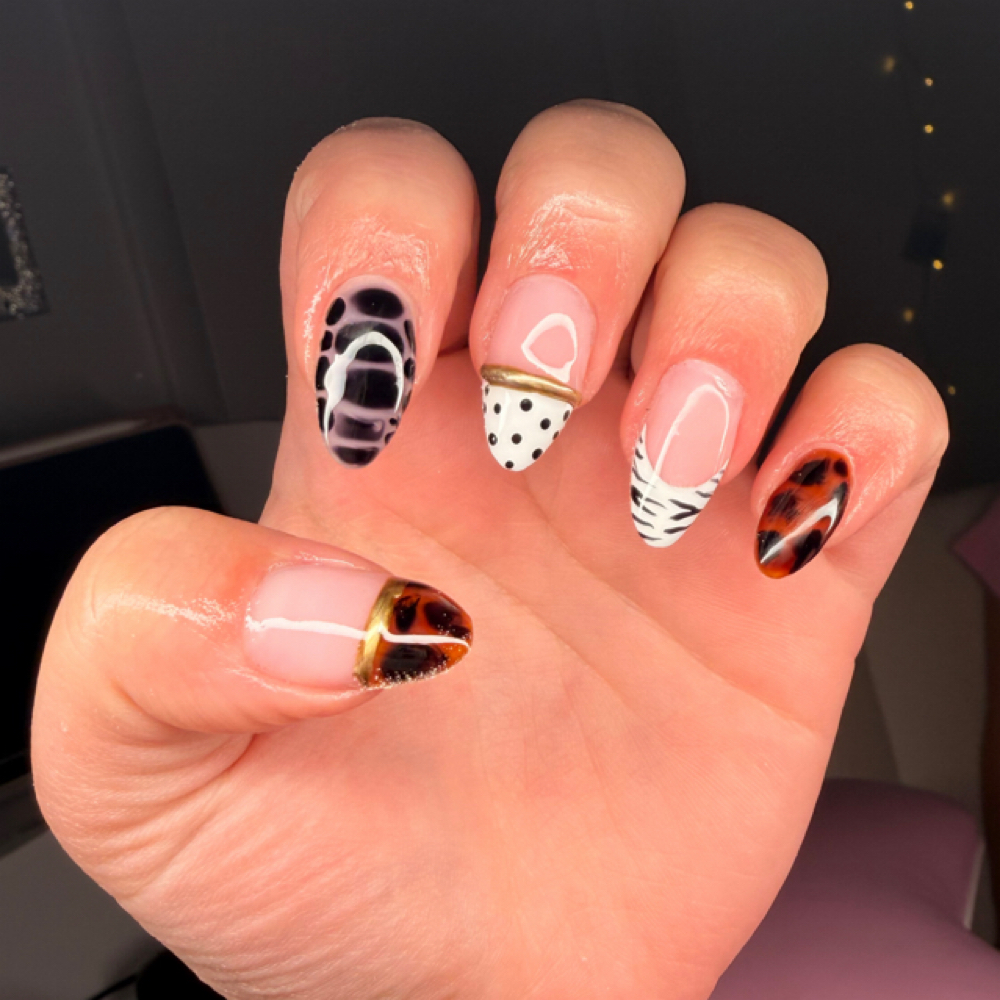 Full Set Medium at Barefoot Beauty Hair Salon in Monticello, KY
