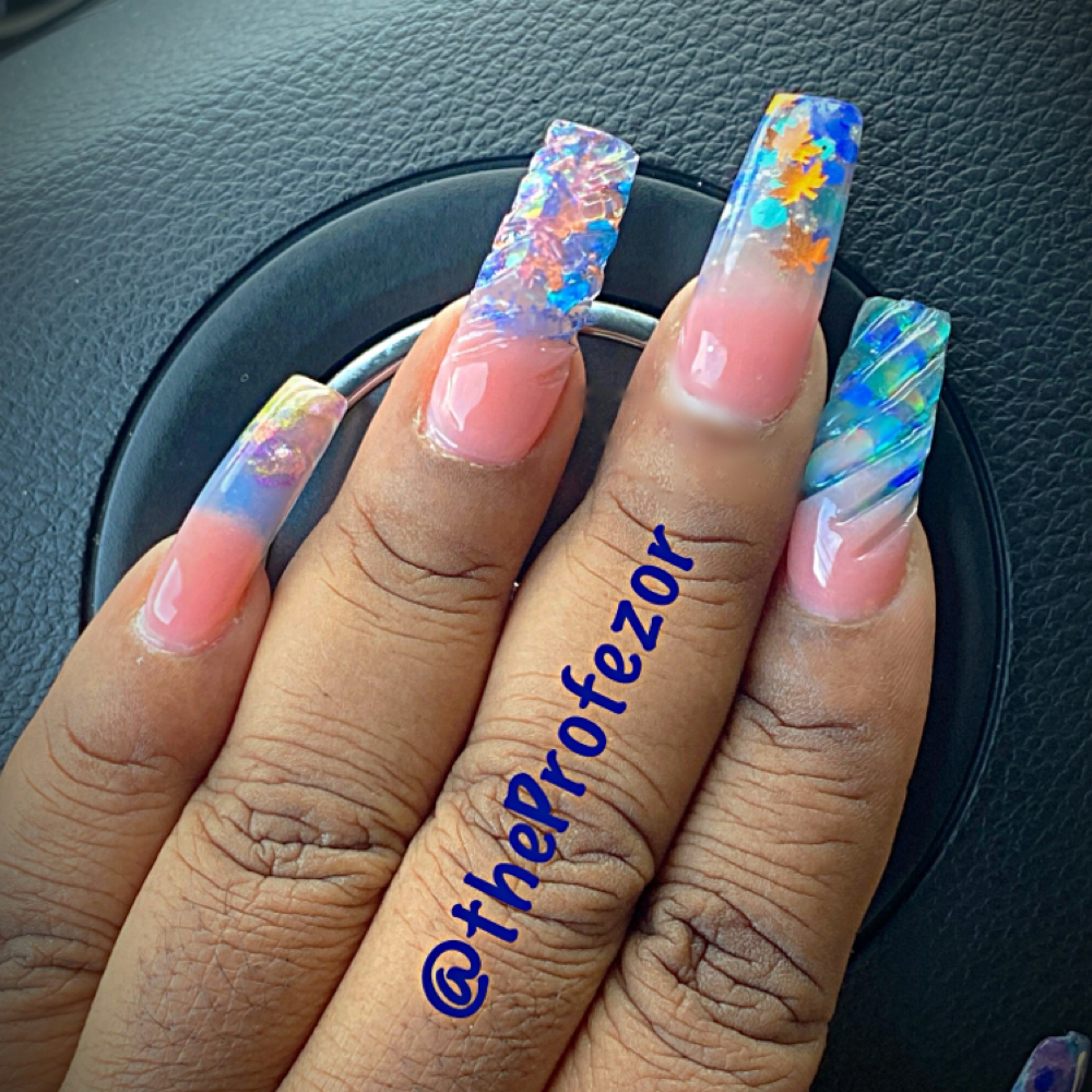Encapsulated Nail Art at Stormae Snobby Nailz llc in Sterling Heights, MI