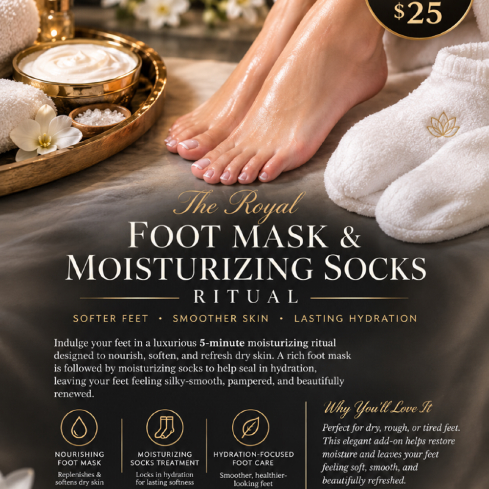 Royal Foot Mask Add-On $25 at Glendale Thai Massage & Head Spa in Glendale, AZ