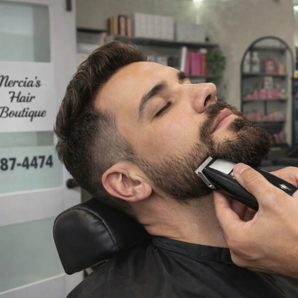 Beard Trim at Mercia's Hair Boutique-Haircuts, Color, Curls & Keratin in Brooksville in Brooksville, FL