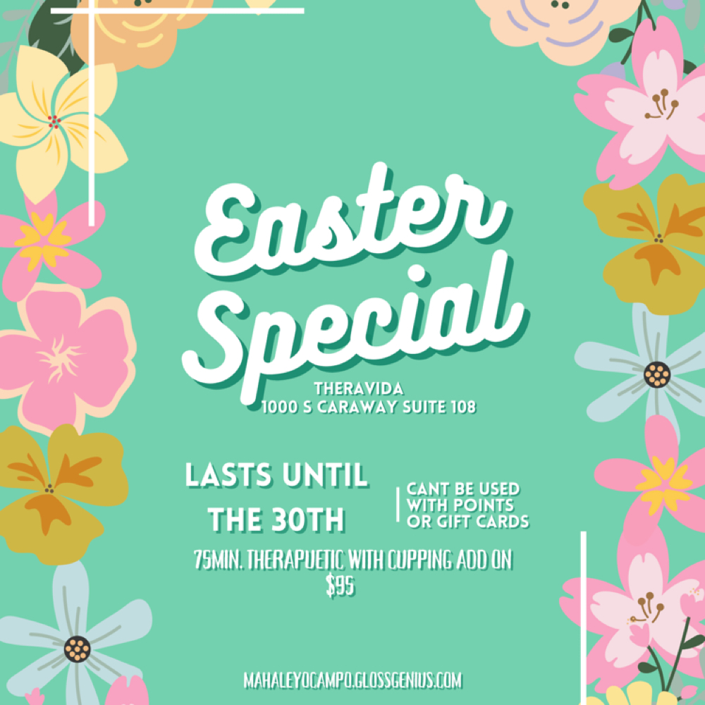 Easter Special🌼 at TheraVida in Jonesboro, AR