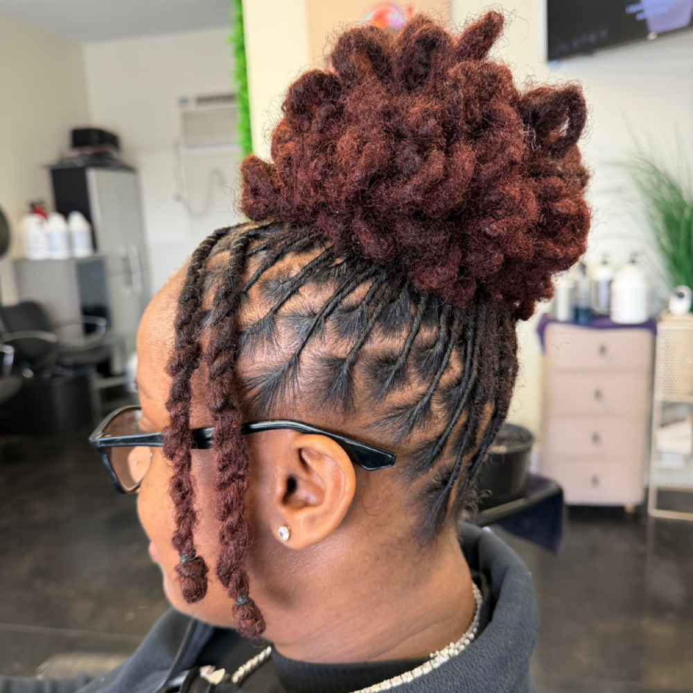 Loc Maintenance w/ Intricate Style at AWLocs in Jonesboro, AR
